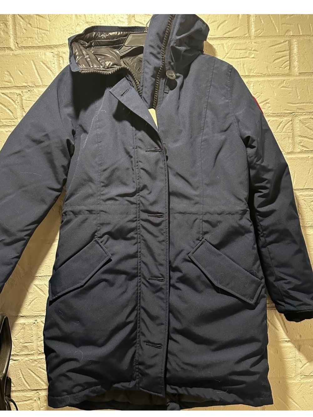 NWT New Canada Goose Rossclair Parka in Navy Blue Size Small - Picture 2 of 10